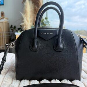 Givenchy Black Sugar Goatskin Mini Antigona